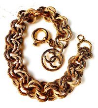 Load image into Gallery viewer, CHANEL MASSIVE CHUNKY ROPE LINK CHAIN NECKLACE WITH JUMBO LOGO CHARM