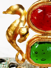 Load image into Gallery viewer, MAGNIFICENT RARE CHANEL HAUTE COUTURE 1990 GRIPOIX SEAHORSE 7" BROOCH