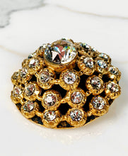 Load image into Gallery viewer, CHANEL SPECTACULAR JEWEL OF THE 1980s DOMED CRYSTAL BROOCH