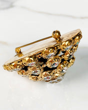 Load image into Gallery viewer, CHANEL SPECTACULAR JEWEL OF THE 1980s DOMED CRYSTAL BROOCH