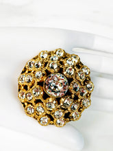 Load image into Gallery viewer, CHANEL SPECTACULAR JEWEL OF THE 1980s DOMED CRYSTAL BROOCH