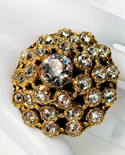 Load image into Gallery viewer, CHANEL SPECTACULAR JEWEL OF THE 1980s DOMED CRYSTAL BROOCH