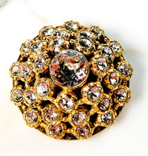 Load image into Gallery viewer, CHANEL SPECTACULAR JEWEL OF THE 1980s DOMED CRYSTAL BROOCH