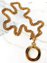 Load image into Gallery viewer, CHANEL VINTAGE XXL DOUBLE CHAIN LOUPE MAGNIFYING NECKLACE