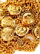 Load image into Gallery viewer, CHANEL VINTAGE CC LION MEDALLION COINS XXL NECKLACE