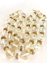 Load image into Gallery viewer, CHANEL VINTAGE HOLOGRAPHIC CRYSTAL RESIN BEAD RUNWAY NECKLACE CHOKER