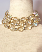 Load image into Gallery viewer, CHANEL VINTAGE HOLOGRAPHIC CRYSTAL RESIN BEAD RUNWAY NECKLACE CHOKER