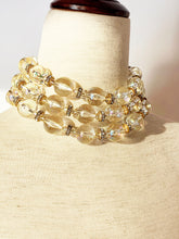 Load image into Gallery viewer, CHANEL VINTAGE HOLOGRAPHIC CRYSTAL RESIN BEAD RUNWAY NECKLACE CHOKER