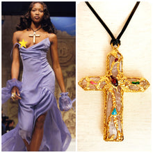 Load image into Gallery viewer, CHANEL RARE ROBERT GOOSSENS MASSIVE GRIPOIX AND ROSE QUARTZ PENDANT NECKLACE
