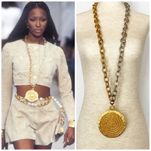 Load image into Gallery viewer, CHANEL MASSIVE GILT MEDALLION TWO-TONE NECKLACE