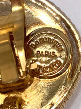 Load image into Gallery viewer, DOMINIQUE AURIENTIS GRIPOIX GLASS 80's VINTAGE HOOP EARRING