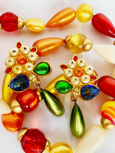 Load image into Gallery viewer, CHANEL GRIPOIX RARE GLASS PEARL AND BEAD CHUNKY MASSIVE VINTAGE SAUTOIR NECKLACE