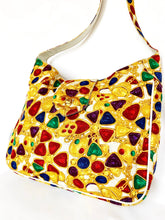 Load image into Gallery viewer, CHANEL SPLENDID & RARE GRIPOIX JEWEL PRINT LARGE WHITE LEATHER HANDBAG