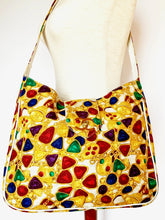 Load image into Gallery viewer, CHANEL SPLENDID & RARE GRIPOIX JEWEL PRINT LARGE WHITE LEATHER HANDBAG