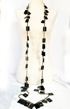 Load image into Gallery viewer, CHANEL RARE 54 PLEXI-LUCITE CC CHARMS RUNWAY 1994 LEATHER NECKLACE XXL 200 cm
