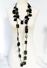 Load image into Gallery viewer, CHANEL RARE 54 PLEXI-LUCITE CC CHARMS RUNWAY 1994 LEATHER NECKLACE XXL 200 cm