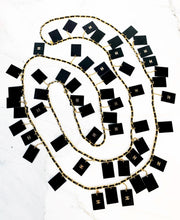 Load image into Gallery viewer, CHANEL RARE 54 PLEXI-LUCITE CC CHARMS RUNWAY 1994 LEATHER NECKLACE XXL 200 cm