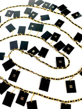 Load image into Gallery viewer, CHANEL RARE 54 PLEXI-LUCITE CC CHARMS RUNWAY 1994 LEATHER NECKLACE XXL 200 cm
