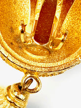 Load image into Gallery viewer, GERARD YOSCA DRAMATIC 5 INCH 1980s SHOULDER DUSTER EARRINGS