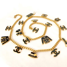 Load image into Gallery viewer, CHANEL RARE 17 HUGE CHARM VINTAGE NECKLACE BELT