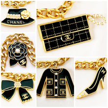 Load image into Gallery viewer, CHANEL RARE 17 HUGE CHARM VINTAGE NECKLACE BELT