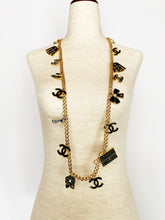 Load image into Gallery viewer, CHANEL RARE 17 HUGE CHARM VINTAGE NECKLACE BELT