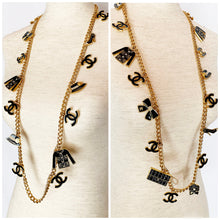 Load image into Gallery viewer, CHANEL RARE 17 HUGE CHARM VINTAGE NECKLACE BELT