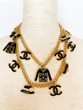 Load image into Gallery viewer, CHANEL RARE 17 HUGE CHARM VINTAGE NECKLACE BELT