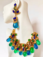 Load image into Gallery viewer, KALINGER PARIS RARE IMPORTANT 1980s NECKLACE AND EARRING SET