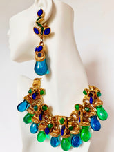 Load image into Gallery viewer, KALINGER PARIS RARE IMPORTANT 1980s NECKLACE AND EARRING SET