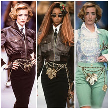 Load image into Gallery viewer, CHANEL IMPORTANT AND ICONIC RUNWAY FIG LEAF BELT NECKLACE 1991