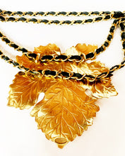Load image into Gallery viewer, CHANEL IMPORTANT AND ICONIC RUNWAY FIG LEAF BELT NECKLACE 1991