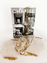 Load image into Gallery viewer, CHANEL HOLOGRAPHIC IRIDESCENT CRYSTAL MASSIVE RUNWAY EARRINGS 1990's