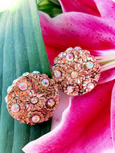 Load image into Gallery viewer, KALINGER VINTAGE 1980s IRIDESCENT CRYSTAL EMBELLISHED EARRINGS