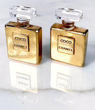 Load image into Gallery viewer, CHANEL ICONIC, VERY RARE MASSIVE PERFUME BOTTLE EARRINGS 1980s