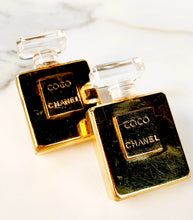 Load image into Gallery viewer, CHANEL ICONIC, VERY RARE MASSIVE PERFUME BOTTLE EARRINGS 1980s