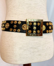 Load image into Gallery viewer, CHANEL INCREDIBLE 88 COIN GILT MEDALLION VINTAGE BELT 38.5 inch