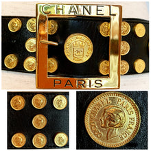 Load image into Gallery viewer, CHANEL INCREDIBLE 88 COIN GILT MEDALLION VINTAGE BELT 38.5 inch