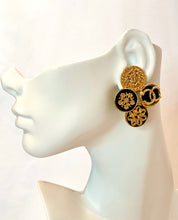 Load image into Gallery viewer, CHANEL LOGO MEDALLION COIN EARRINGS - Pristine
