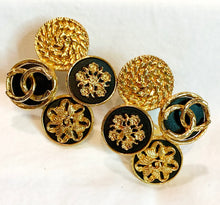 Load image into Gallery viewer, CHANEL LOGO MEDALLION COIN EARRINGS - Pristine