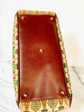 Load image into Gallery viewer, GUCCI 2006 PIGNA PINEAPPLE GORGEOUS LEATHER LINEN CANVAS BAG ITALY