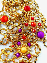Load image into Gallery viewer, EDOUARD RAMBAUD RARE 1980s RED/ORANGE CHATELAINE CHAIN BELT