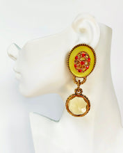 Load image into Gallery viewer, CLAIRE DEVE PARIS SPECTACULAR FRENCH 1980s CRYSTAL DROP EARRINGS