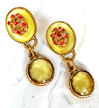 Load image into Gallery viewer, CLAIRE DEVE PARIS SPECTACULAR FRENCH 1980s CRYSTAL DROP EARRINGS