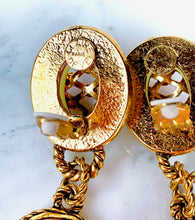 Load image into Gallery viewer, CLAIRE DEVE PARIS SPECTACULAR FRENCH 1980s CRYSTAL DROP EARRINGS