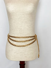 Load image into Gallery viewer, CHANEL 3 LAYERED BELT NECKLACE WITH 3 MEDALLION COINS