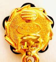 Load image into Gallery viewer, CHANEL MASSIVE LEATHER CHAIN HOOP EARRINGS HANDBAG, PERFUME, SHOE, CLOVER CHARMS