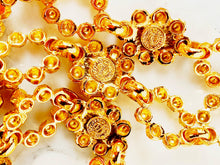Load image into Gallery viewer, EDOUARD RAMBAUD RARE 1980s VIOLET/MARIGOLD CHATELAINE CHAIN BELT