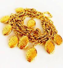 Load image into Gallery viewer, CHANEL 3-STRAND LOGO-INTENSE DANGLING "PEBBLE" CHARM BRACELET PRISTINE