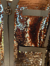 Load image into Gallery viewer, CHANEL ICONIC HISTORIC RUNWAY SEQUIN SCUBA JACKET IN RARE BLACK